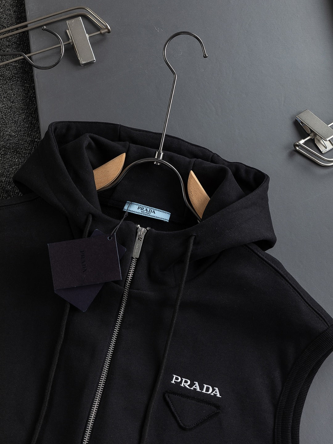 Prada Triangle Logo Minimalist Sweatshirt – 25SS