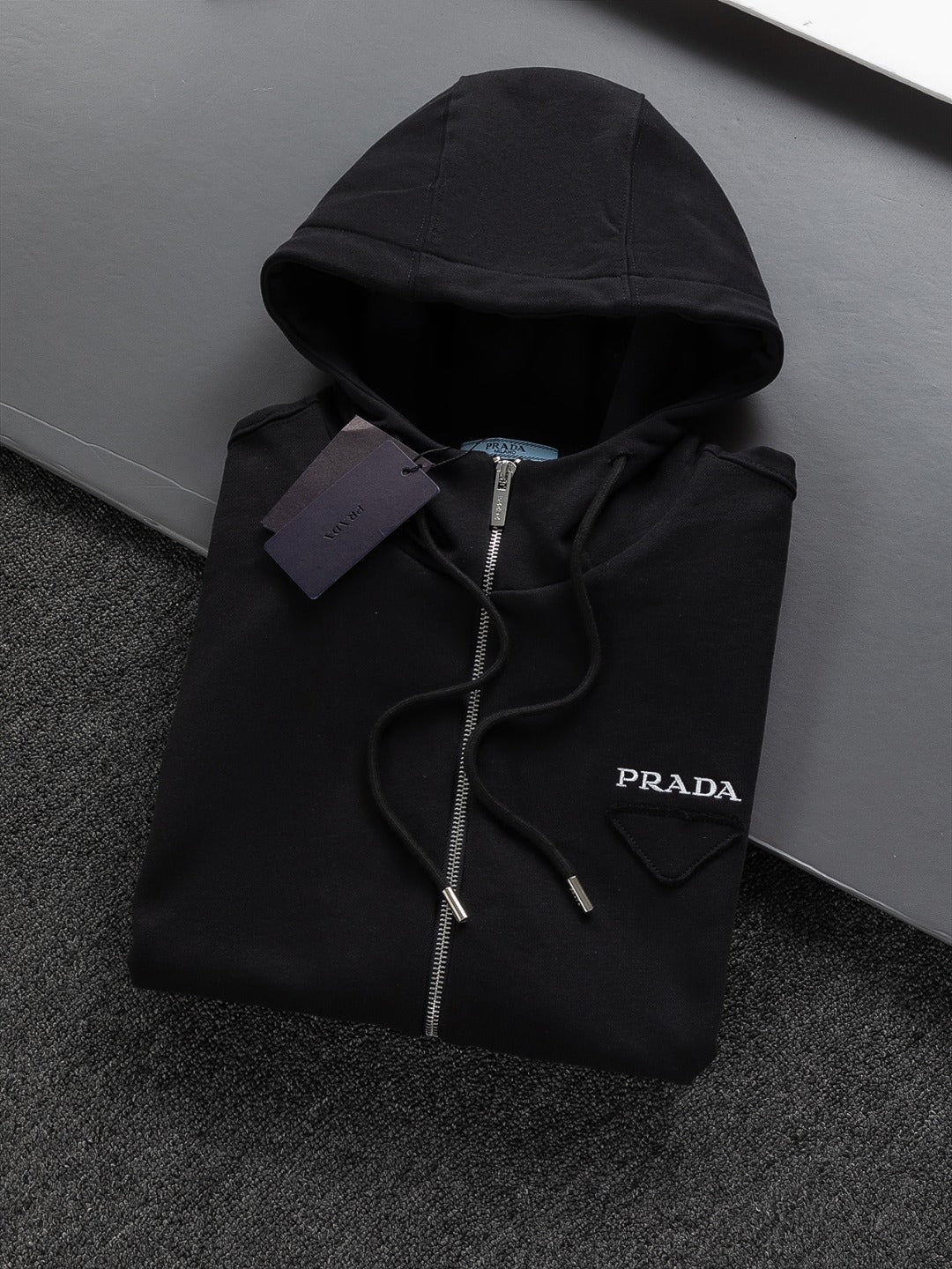 Prada Triangle Logo Minimalist Sweatshirt – 25SS