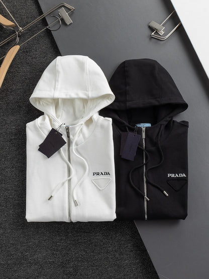 Prada Triangle Logo Minimalist Sweatshirt – 25SS
