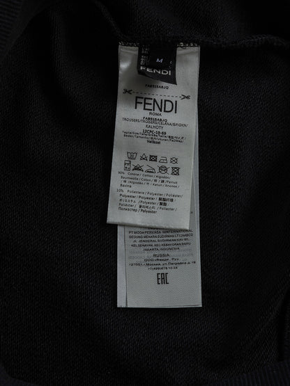 Fendi Double F Logo Embroidered Short Sleeve T-Shirt – 25SS