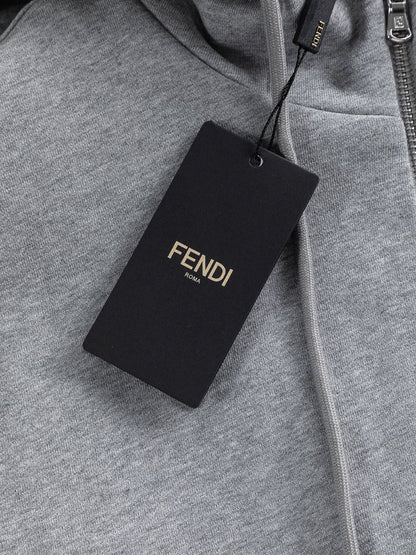 Fendi Double F Logo Embroidered Short Sleeve T-Shirt – 25SS