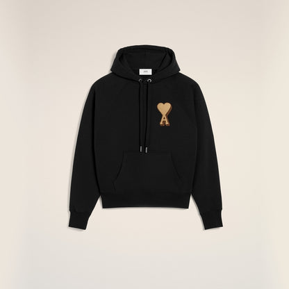 Ami Paris Towel Embroidered Heart Boxy Hoodie – 25FW