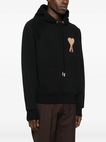 Ami Paris Towel Embroidered Heart Boxy Hoodie – 25FW