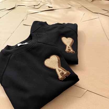 AMI Paris Terry Heart Boxy Sweatshirt – 25FW