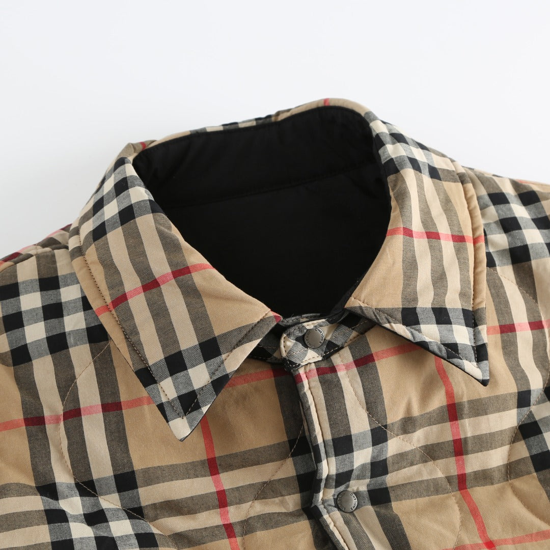 Burberry Check Quilted Reversible Jacket