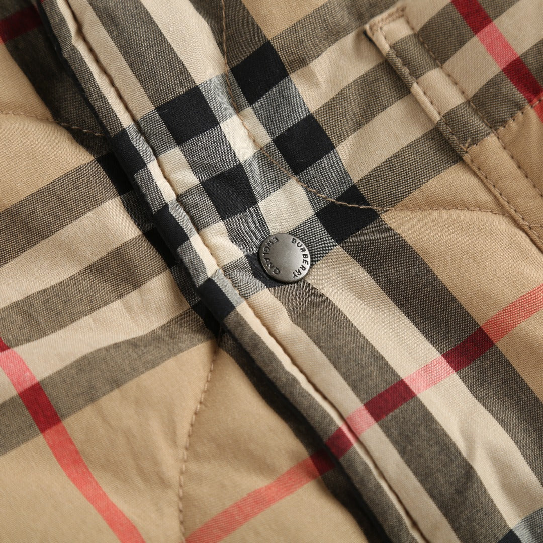 Burberry Check Quilted Reversible Jacket