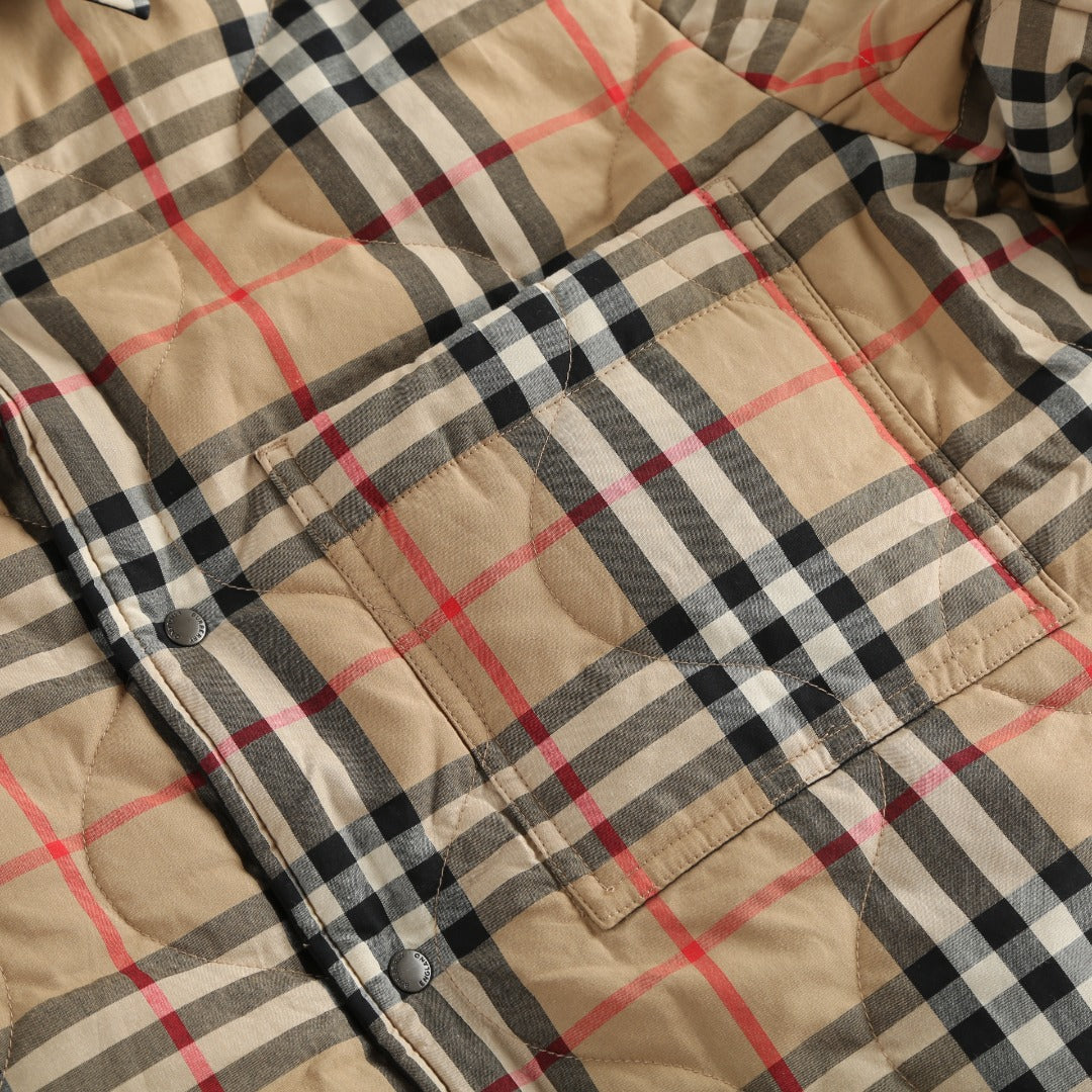 Burberry Check Quilted Reversible Jacket