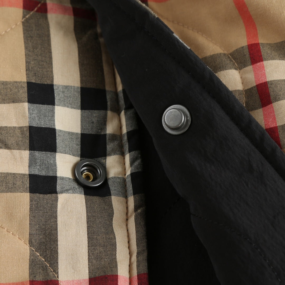 Burberry Check Quilted Reversible Jacket