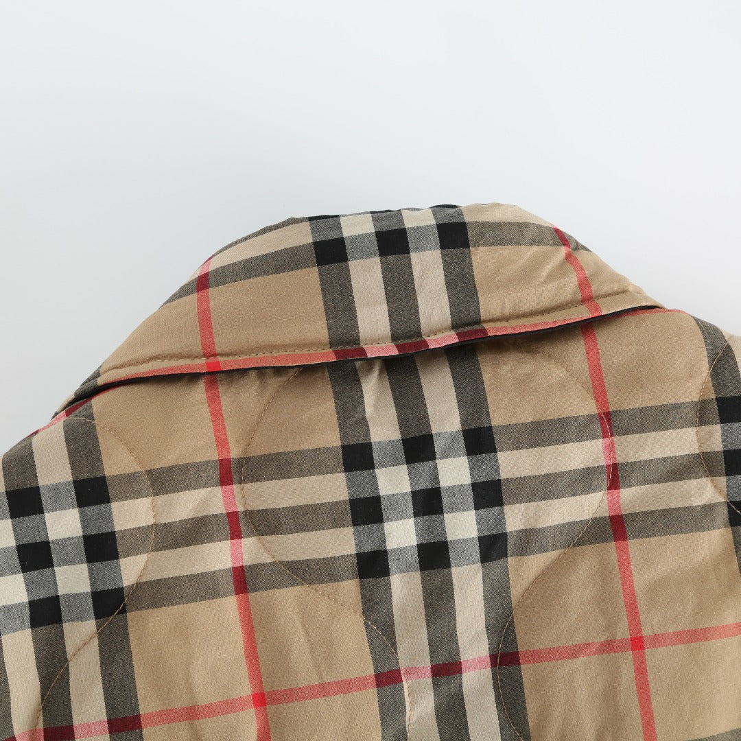 Burberry Check Quilted Reversible Jacket