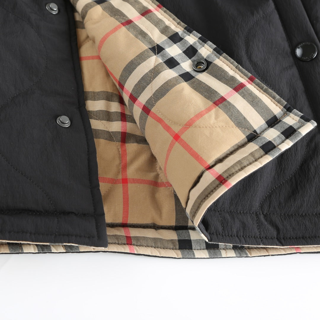 Burberry Check Quilted Reversible Jacket