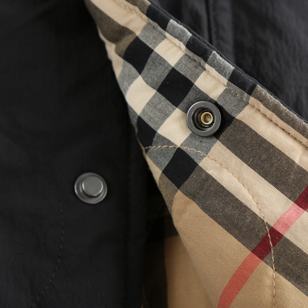 Burberry Check Quilted Reversible Jacket