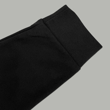 Dior Silk Long Sleeve Polo Shirt with Metal Patch
