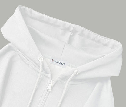 Moncler Classic Embroidered Logo Zip Hoodie
