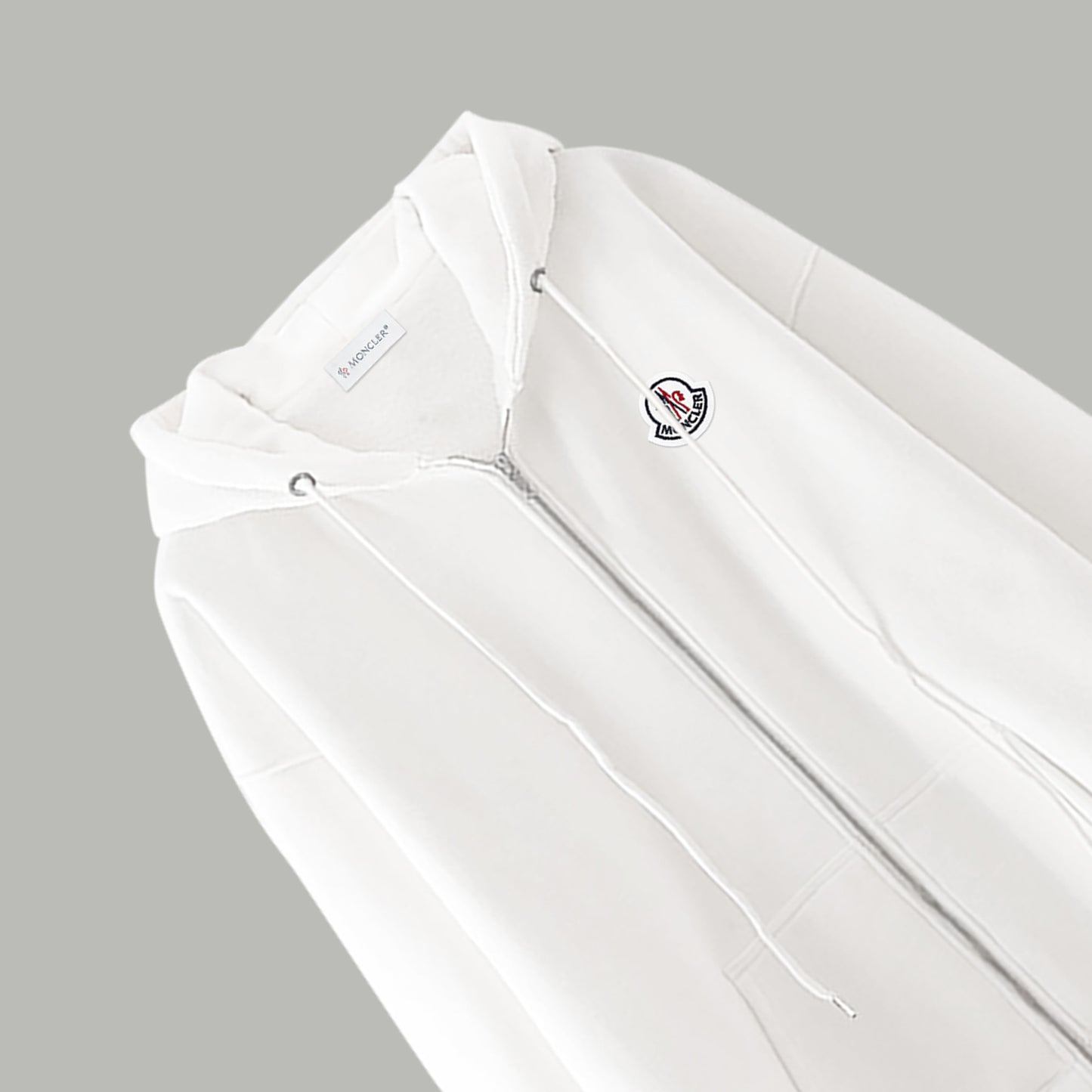 Moncler Classic Embroidered Logo Zip Hoodie