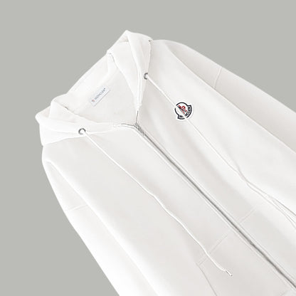 Moncler Classic Embroidered Logo Zip Hoodie