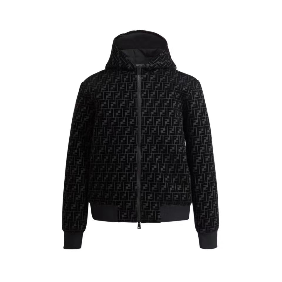 Fendi All-Over Print Flocked Jacket