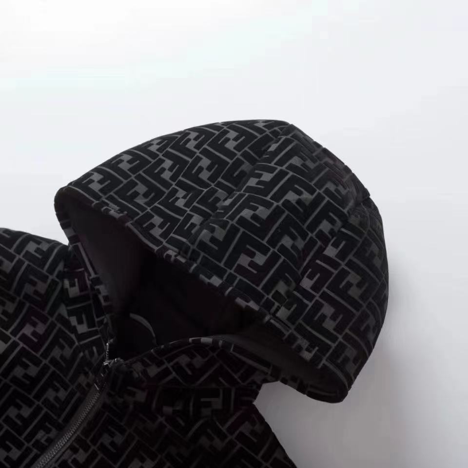 Fendi All-Over Print Flocked Jacket