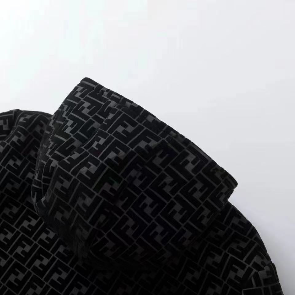 Fendi All-Over Print Flocked Jacket