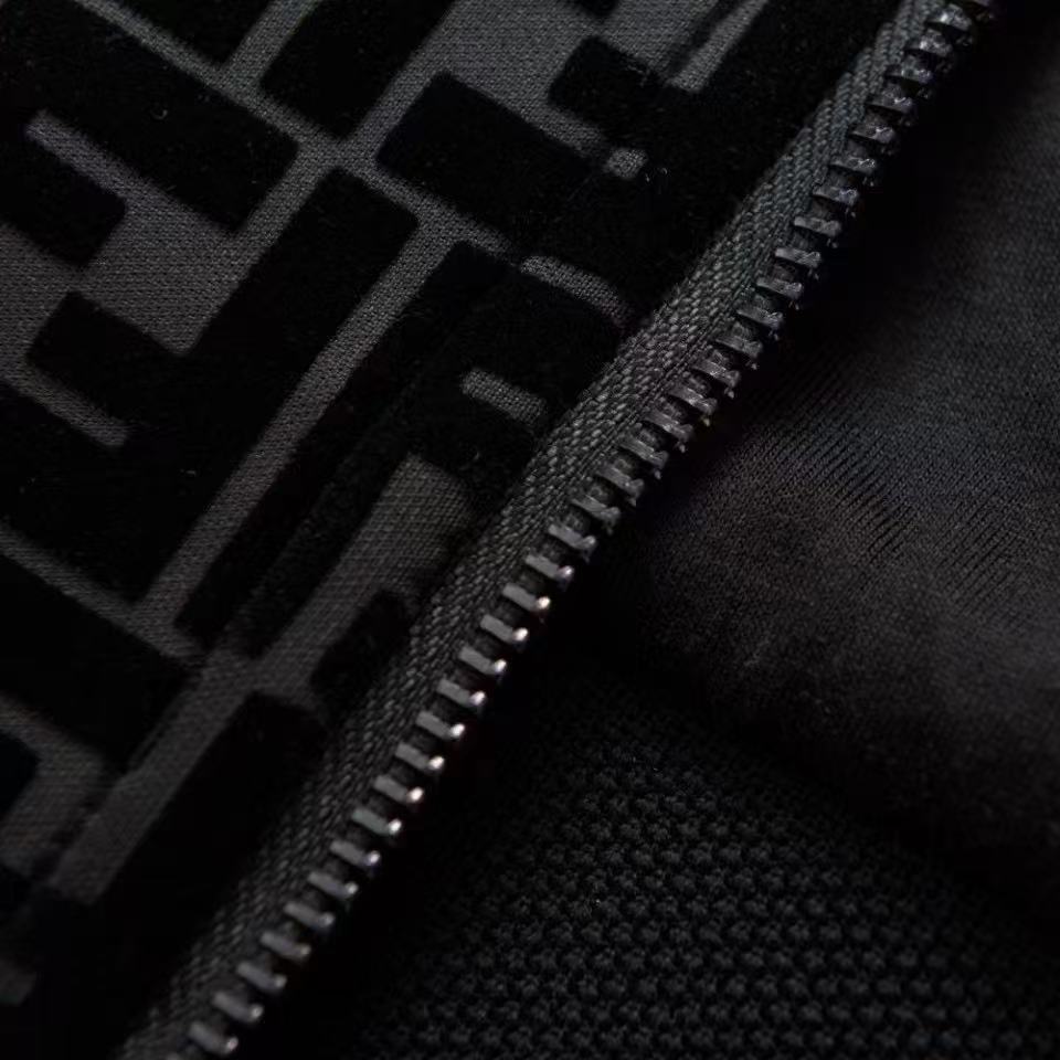 Fendi All-Over Print Flocked Jacket