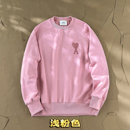 Ami Paris Ami de Coeur Embroidered Crewneck Sweatshirt