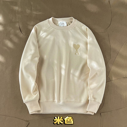 Ami Paris Ami de Coeur Embroidered Crewneck Sweatshirt