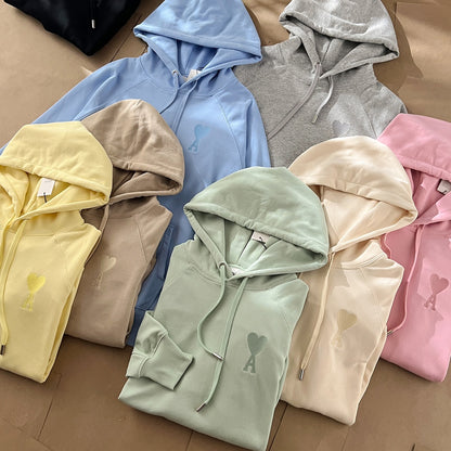 Ami Paris Ami de Coeur Macaron Zip Hoodie