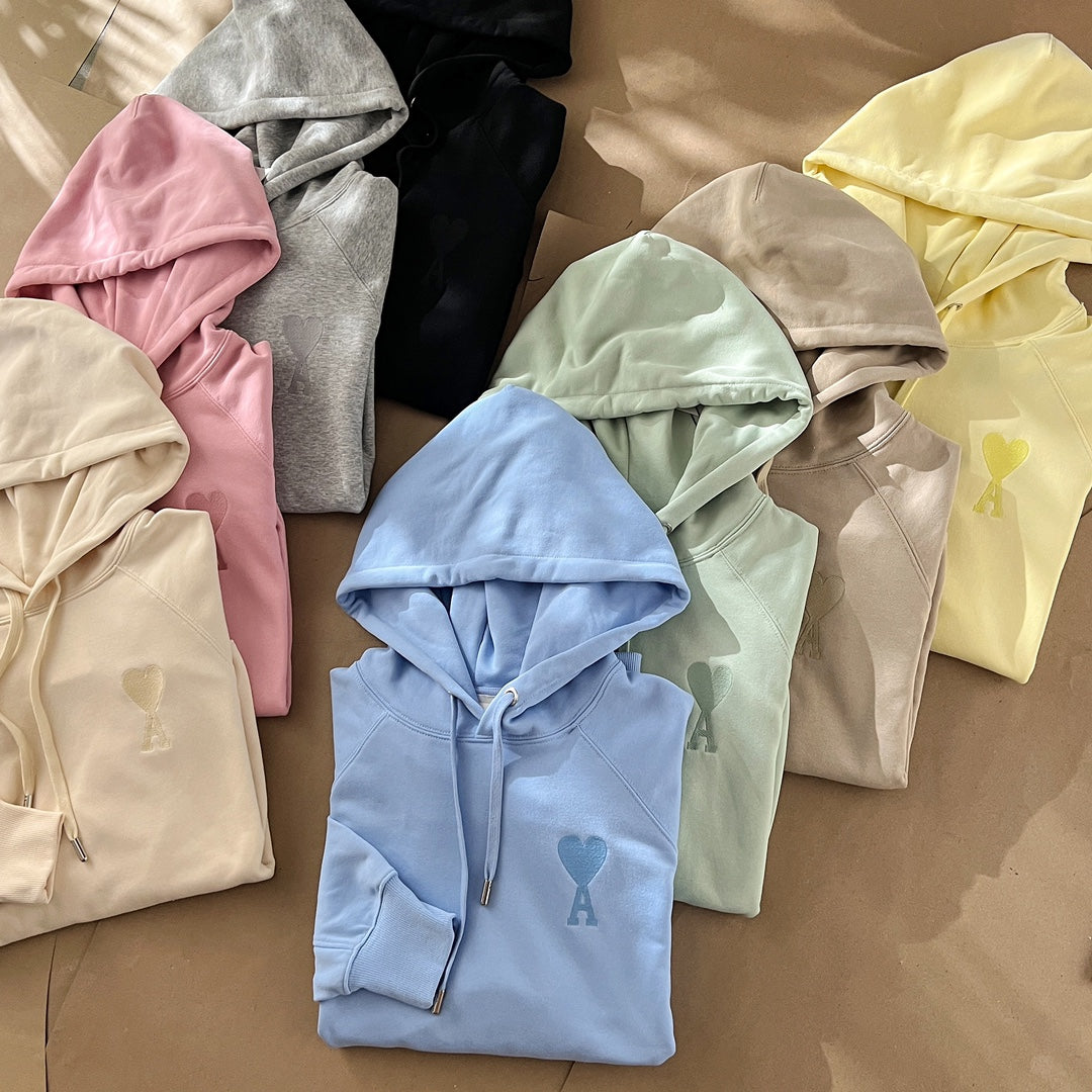 Ami Paris Ami de Coeur Macaron Zip Hoodie