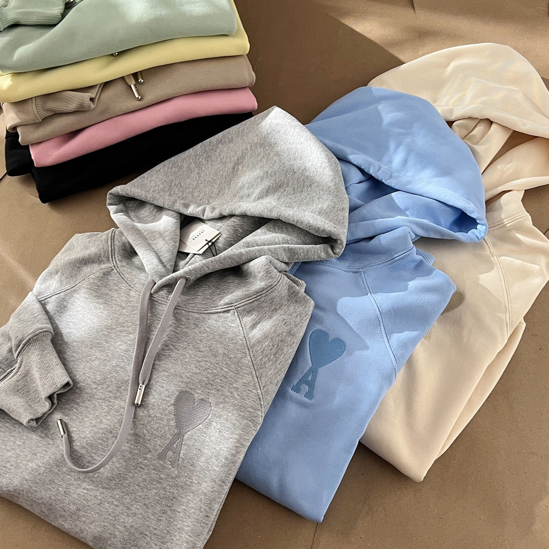 Ami Paris Ami de Coeur Macaron Zip Hoodie