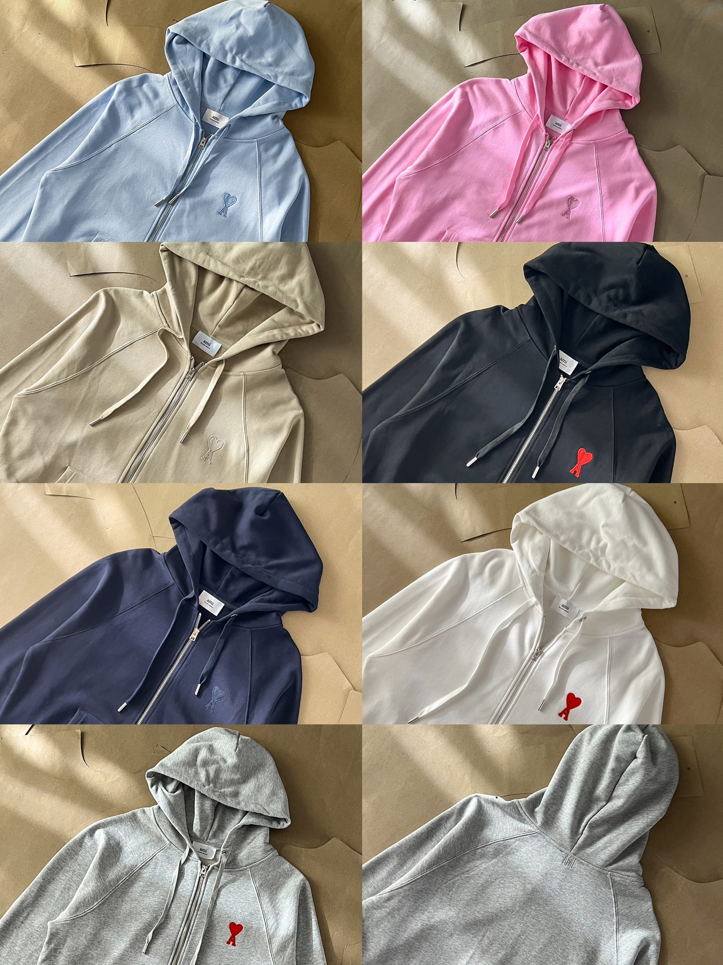 Ami Paris Ami de Coeur Boxy Fit Zip Sweatshirt – Autumn/Winter Collection