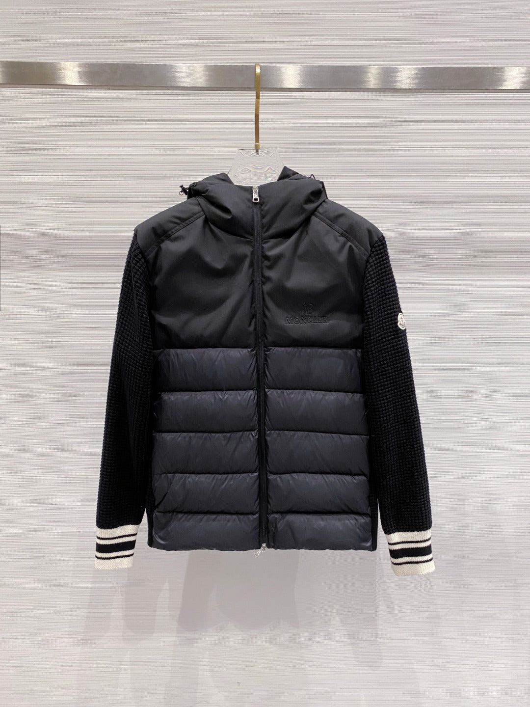 Moncler Down Knit Spliced Jacket – FW2025