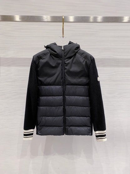 Moncler Down Knit Spliced Jacket – FW2025