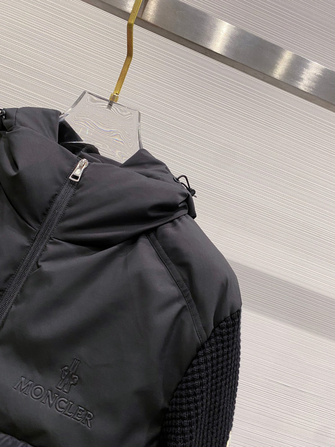 Moncler Down Knit Spliced Jacket – FW2025