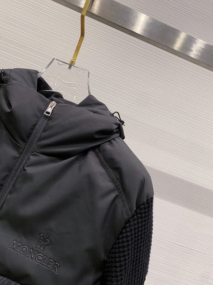 Moncler Down Knit Spliced Jacket – FW2025