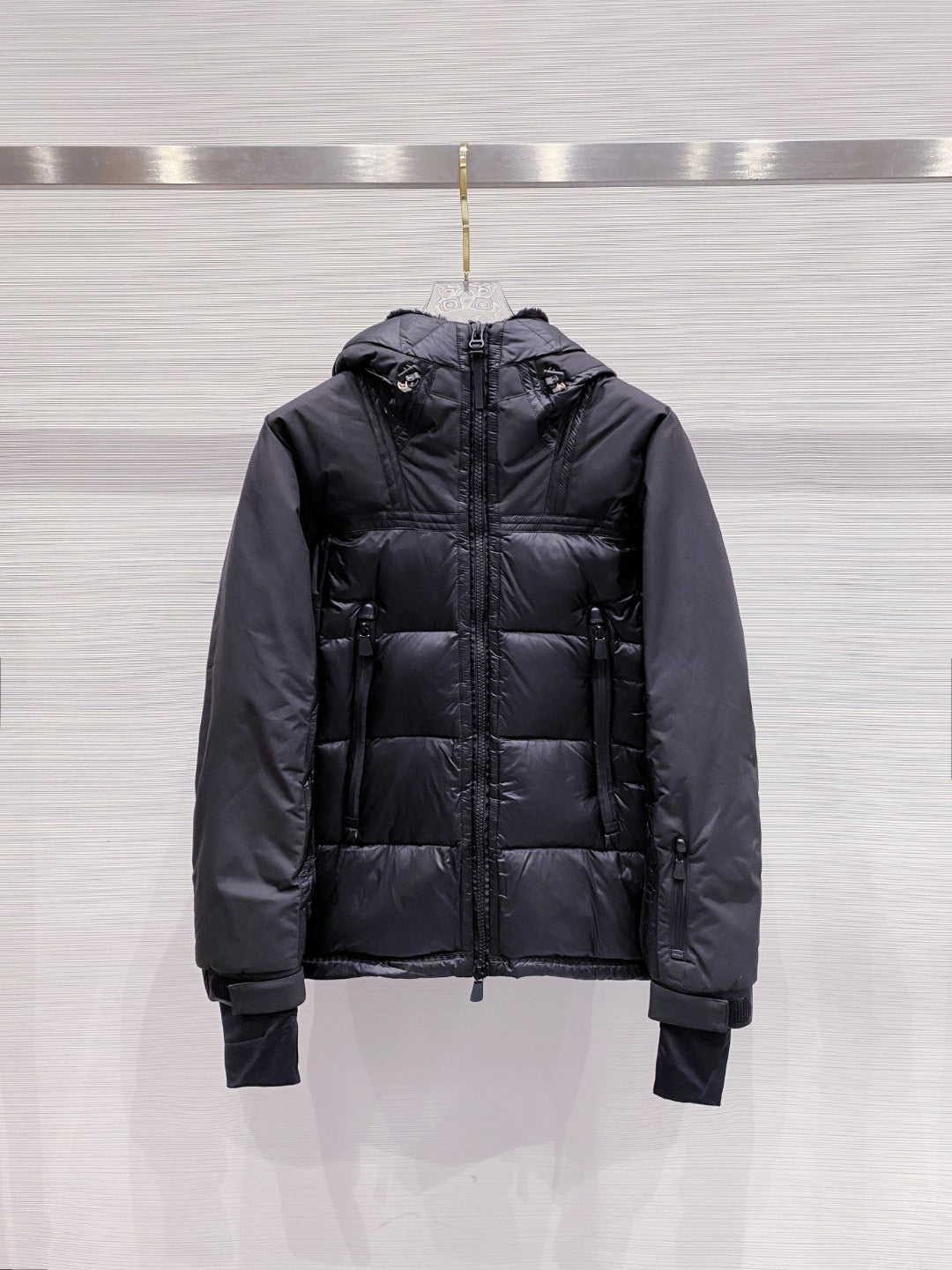 Moncler Grenoble Morgins Shearling-Lined Down Jacket