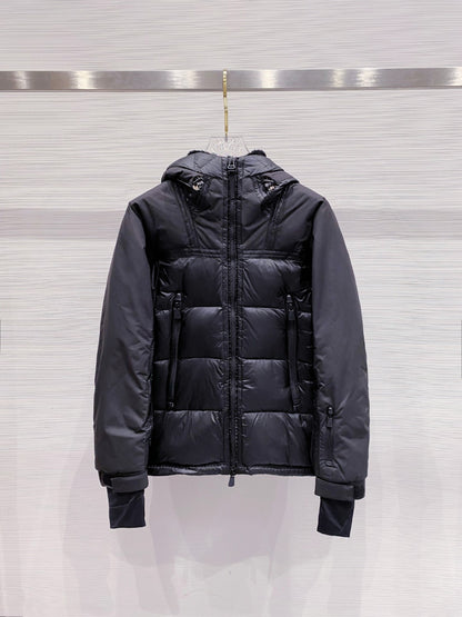 Moncler Grenoble Morgins Shearling-Lined Down Jacket