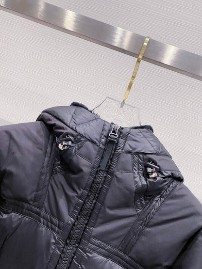 Moncler Grenoble Morgins Shearling-Lined Down Jacket