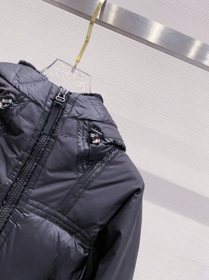 Moncler Grenoble Morgins Shearling-Lined Down Jacket
