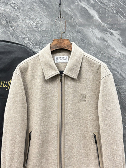 Brunello Cucinelli Knit Blend Down Jacket – 25FW