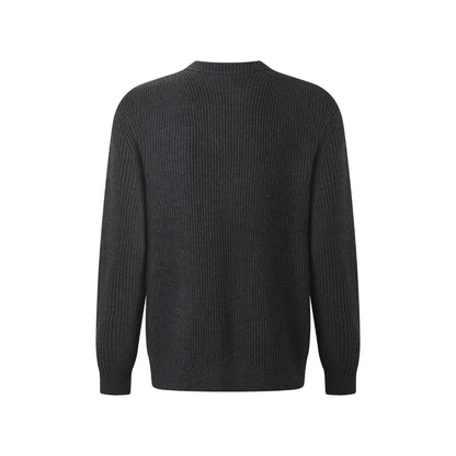Gucci Wool Cashmere Blend Ribbed Knit Sweater