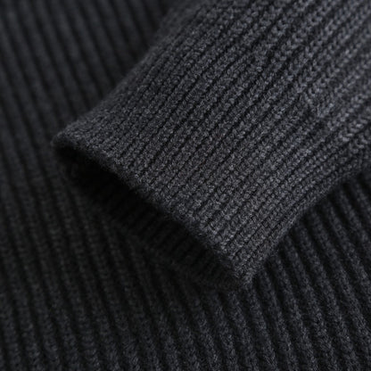 Gucci Wool Cashmere Blend Ribbed Knit Sweater