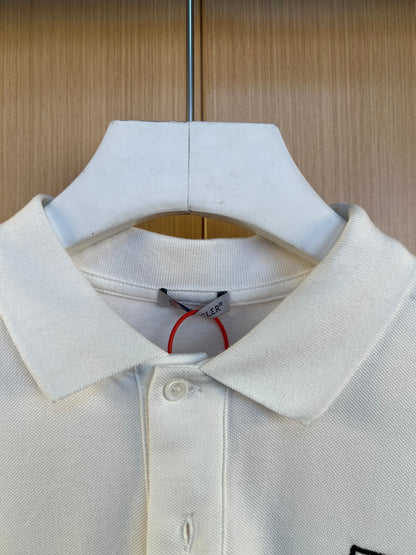 Moncler Chenille Embroidered Polo Shirt