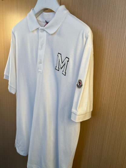 Moncler Chenille Embroidered Polo Shirt