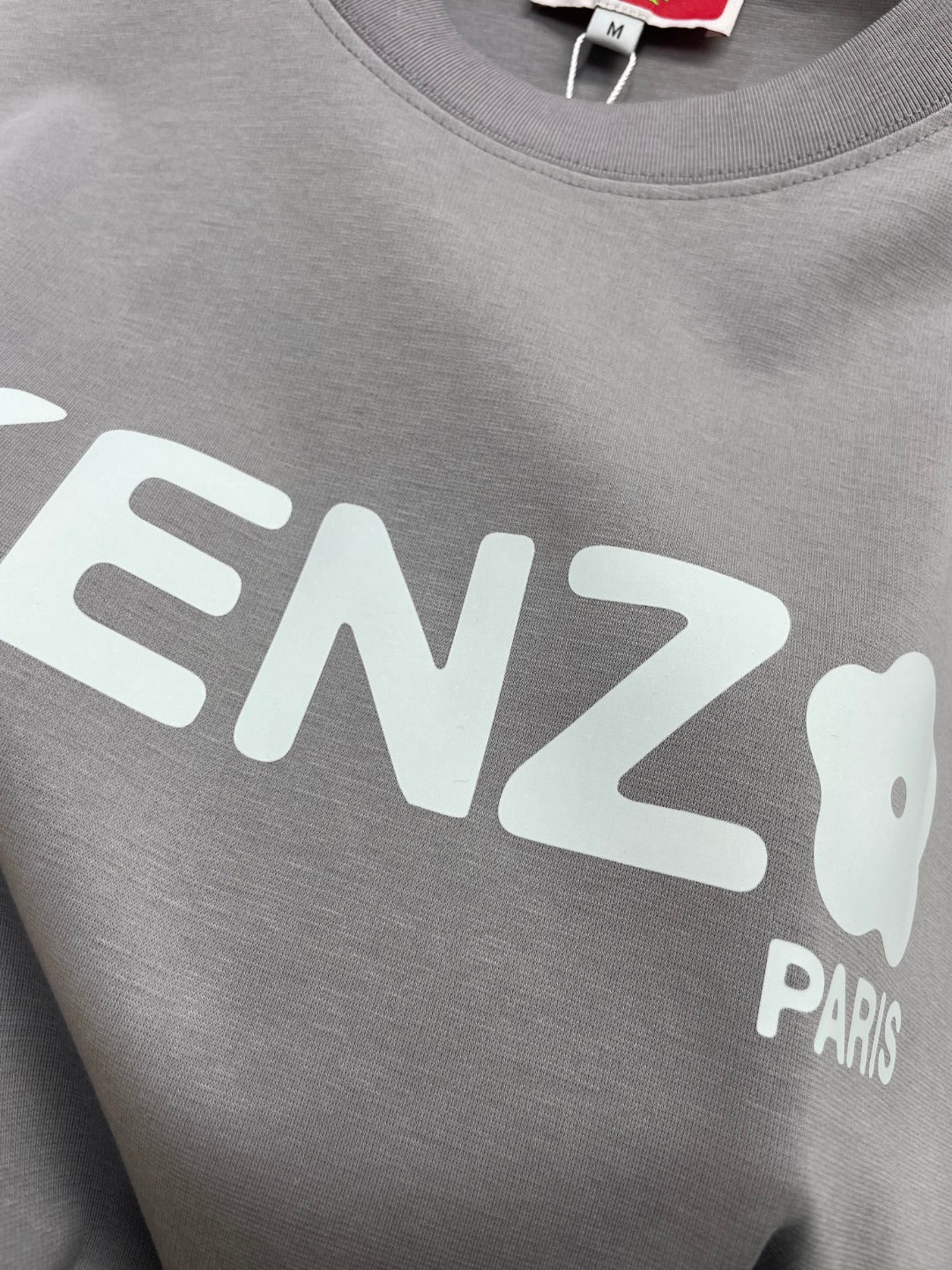 Kenzo Premium Grey Long-Sleeve Crewneck T-Shirt