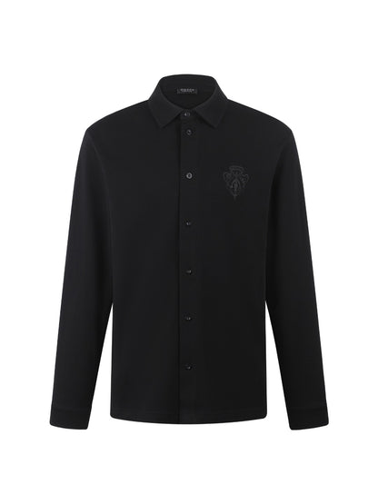 Gucci Logo Button Embroidered Piqué Cotton Shirt – 26SS