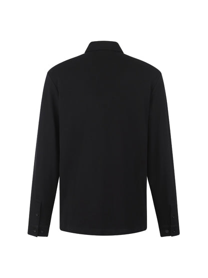 Gucci Logo Button Embroidered Piqué Cotton Shirt – 26SS