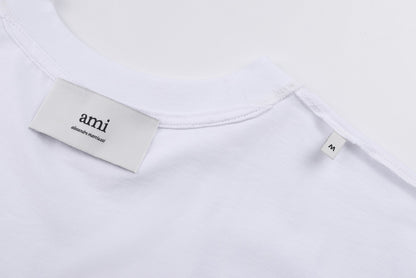Ami Paris Embroidered ADC Knit T-Shirt – 26SS