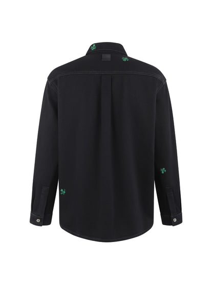 Dior Clover Embroidered Logo Shirt Jacket – 26SS
