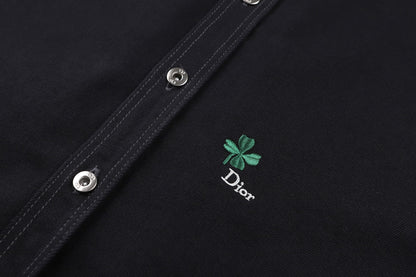 Dior Clover Embroidered Logo Shirt Jacket – 26SS