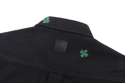 Dior Clover Embroidered Logo Shirt Jacket – 26SS