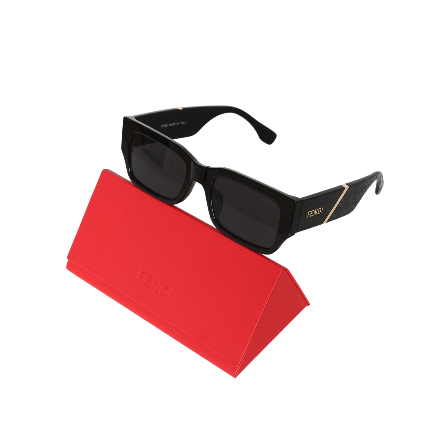 Fendi Geometric Square Frame Sunglasses